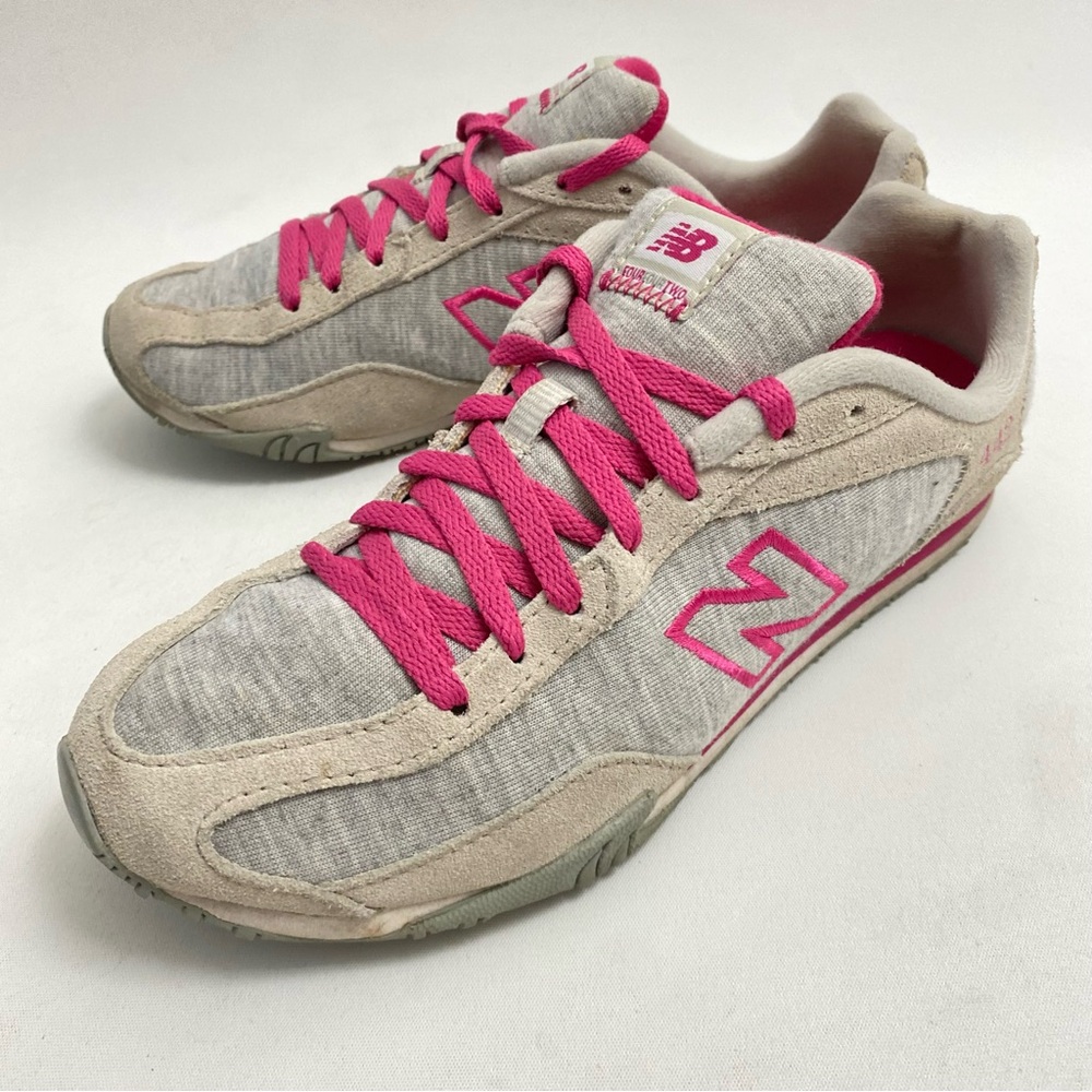 New Balance 442 Gray Pink Trainers Sneakers Sz 6 B Walking Running Womens Shoes